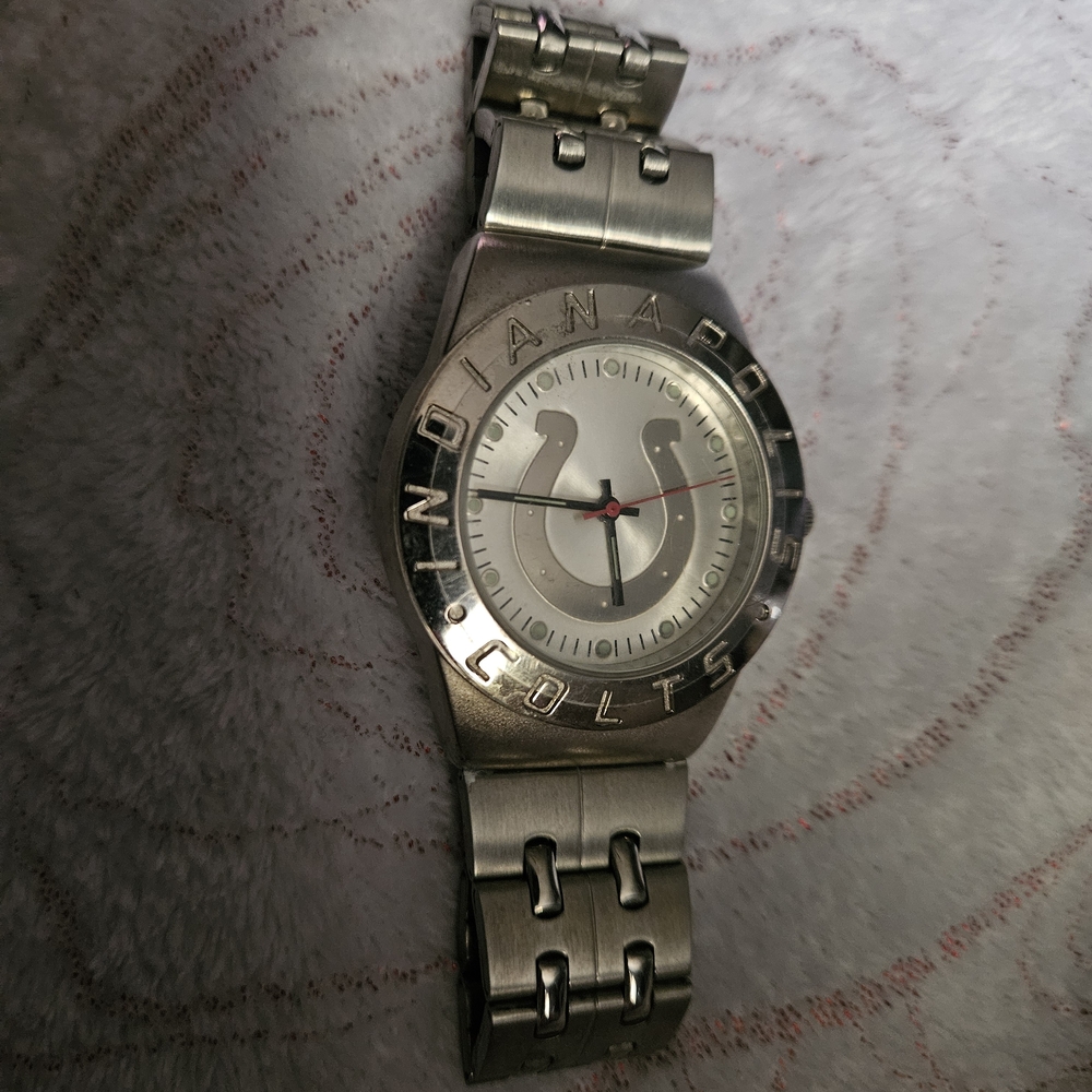 Game Time Indianapolis Colts Silver Watch